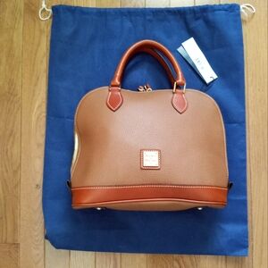 Dooney & Bourke pebble grain zip zip satchel